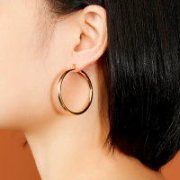 新款純銀耳環氣質耳圈簡約經典高級感ins風耳圈耳飾品送女友禮品