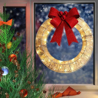 Lampu Krismas Dipimpin Sor Terang Dikuasakan 50sm Kalungan Dipimpin 30sm 40sm Kalungan Sor untuk Pes