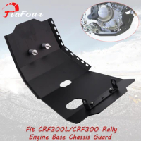 FIT For CRF300L CRF300 Rally CRF250L CRF250 Rally 21-22 Lower Engine Base Chassis Guard Skid Plate Belly Pan Protector