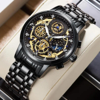 BEST PRICE!!! Jam Tangan Pria BINBOND JP17 Original New  Water Resistance Luxury Mewah Kalender Acti