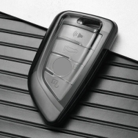 Transparent Tpu Car Key Case Cover for Bmw F20 G20 G30 X1 X3 X4 X5 G05 X6 X7 G11 F15 F16 G01 G02 F48 Accessories Holder Shell