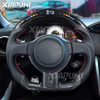 Fit For Toyota 86 BRZ Steering Wheel 2012-2015 100% Carbon Fiber LED Customized Racing Steering Wheel