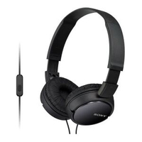 Sony MDR-ZX110AP 頭戴式耳機 有線帶咪 電腦立體聲 舒適佩戴 高清音質- 黑色 官方標配