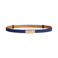 Hermes Kelly Belt 18mm Epsom Bleu Saphire Rghw