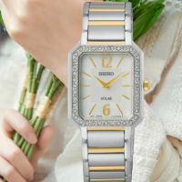 【SEIKO 精工】太陽能 時尚名媛腕錶(V115-0DE0GS / SUP466P1)