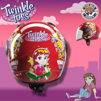 Helm Anak Vidano SNI Premium Cewe Perempuan Remaja Lucu Karakter Twinkle Toes 2 3 4 5 6 7 8 Tahun L 