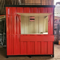 Booth Stand Gerobak Container knockdown 2.3x1.5x2.5