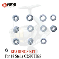 Fishing Reel Stainless Steel Ball Bearings Kit For Shimano 14 Stella C2500 HGS / 03282 Spinning reels Bearing Kits