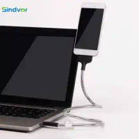 Sindvor Phone Charger Palm Bracket Holder Flexible Stand UP USB Charging Data Cable For iPhone 6 7 8 Plus X SE iPad Smartphones