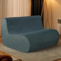 Loveseat Bean Bag Chair Lazy Beanbag Sofa Large Armless Bean Bag Chair Couch Cozy Chair Sofa, with High Density Foam Filling