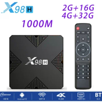 X98H Android 12 Wifi 6 Smart TV BOX Allwinner H618 4K HD 2GB/4GB RAM 16GB/32GB ROM BT5.0 Media Player 2.4G 5G Wifi Set Top Box
