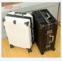 行李箱女大容量拉桿箱男26密碼箱ins旅行箱24鋁框皮箱子鋁框行李箱 20吋旅行箱