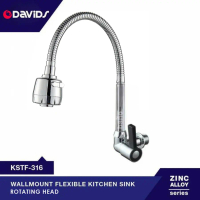 Kran Angsa Cuci Piring Keran Dapur Sink Fleksibel Terompet Bano
