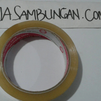 Lakban transparan Daimaru 1 inch isolasi bening Daimaru 2.5 cm