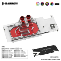 Barrow GPU Cooler Full Cover Graphics Card Water Cooling Block for GALAXY RTX 3090/3080 GAMER OC 5V 3PIN A-RGB BS-GAG3090-PA2