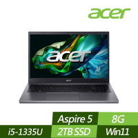 ACER 宏碁 A515-58P-599T 15.6吋效能筆電 (i5-1335U/8G/2TB PCIe SSD/Win11/特仕版)