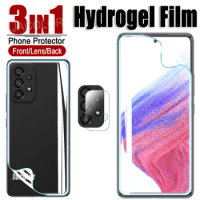 3IN1 Hydrogel Film For Samsung Galaxy A53 A52 A52s A51 4G 5G UW Camera Glass Water Gel Screen Protector Film A 53 52s 52 51 5 G