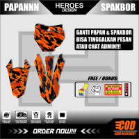 Sticker Decal Papan Nomer dan Spakbor Depan Belakang KTM 85 Terbaru Kece Abiess Heroes Design 25.29 