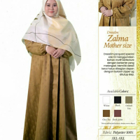 Rabbani Dresslim Zalma Mother Size Gamis Baju Muslim Wanita Jumbo