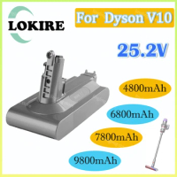 For Dyson V10 Battery 25.2V 4800/6800/7800/9800mAh Vacuum Cleaner Rechargeable Battery for V10 SV12 Absolute V10