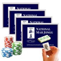 National Mah Jongg League Cards 4 Pcs National Mah Jongg League Card Set New 2024 Mahjong Scorecard With Official Standard Hands