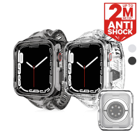 ITSKINS Apple Watch 7/6/SE/5/4 - SPECTRUM CLEAR COMBO-防摔保護殼錶帶組合