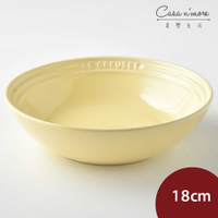 法國 LE CREUSET 陶瓷麥片碗 沙拉碗 料理碗 18cm 奶油黃【$199超取免運】