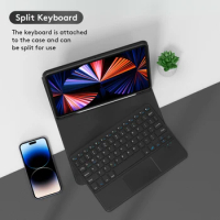Wireless Bluetooth Keyboard For iPad Keyboard Case For iPad Pro 11 Case 2021 2020 Air 4 10.2 9th 8th Generation PU Leather Case