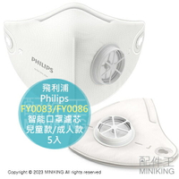 日本代購 Philips 飛利浦 FY0083 FY0086 智能口罩濾芯5入 口罩型空氣清淨機  耗材