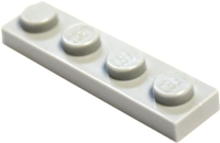 LEGO Parts and Pieces: Light Gray (Medium Stone Grey) 1x4 Plate x100
