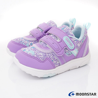 日本月星Moonstar機能童鞋玩耍速乾速洗樂C23509紫(中小童)