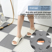 1Pc Non-slip Bath Mat Waterproof Rug Bathroom Carpet Anti Slip Suction Feet Massage Cushion Pad Toilet Splicing Floor Shower Mat