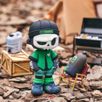 MR Bone Camping Figure Extra Size 120mm Outdoor Camppa Cool Boy Figure with Skeleton Zombie Mask Scene Construction Toys