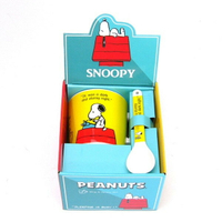 大賀屋 史努比 馬克杯 附湯匙 禮盒 水杯 茶杯 咖啡杯 SNOOPY 史奴比 日貨 正版 授權 J00011006