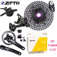 ZTTO MTB Bike 12 Speed 11-52T ULT Cassette Groupset 1x12 Shift Rear Derailleur 12V Sprocket Bicycle Part 12S SLR Chain Crank Set