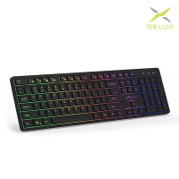 DeLUX SK800GL 無線靜音鍵盤 辦公鍵盤 台灣專用版