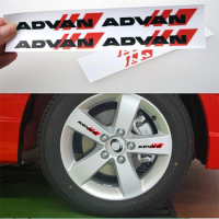 4pcs Car Wheel Rim Decoration Stickers Vinyl Decal Series Car Accessories Decal for Yokohama Advan