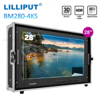 LILLIPUT BM280-4KS 28 Inch Camera Monitor Broadcast Director 3840x2160 Ultra HD Monitor HDR 3D LUT HDMI-compatible SDI 4K