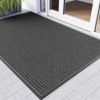 Durable Rubber Floor Mat for Home Hotel Non-Slip Commercial-Grade Entrance Mat Waterproof Dustproof