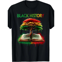 Black History Inspiring The Future African American History T-Shirt lelaki dan wanita bercetak lenga