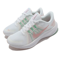 【NIKE 耐吉】慢跑鞋 Quest 4 運動 女鞋 輕量 透氣 舒適 避震 路跑 穿搭 白 粉(DA1106-105)