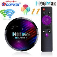 WOOPKER S905X4 Smart TV Box Android 11.0 4GB 64GB AV1 HDR+ 4K 60fps Dual Wifi Android 11 Media Player H96 Max X4 2G16G