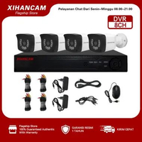 XIHANCAM Paket CCTV 4 Channel 4 Kamera CCTV Analog 2MP Paket DVR CCTV 8 Channel Komplit Siap Pasang 