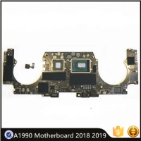 A1990 Motherboard 2.3/2.6GHZ I7 I9 16GB 32G 256/512 1T for MacBook Pro Retina 13" A1990 Logic Board With Power Button 2018 2019