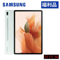 【福利品-送原廠皮套】SAMSUNG Galaxy Tab S7 FE 5G T736 64GB 12.4吋通話平板電腦