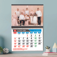 Kalender Dinding 2025 Custom Foto I Angka Besar
