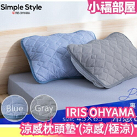 日本 IRIS OHYAMA 涼感枕頭墊 涼感枕頭套 Q-MAX0.5 接觸冷感 極冷 涼感 枕套 透氣舒適【小福部屋】