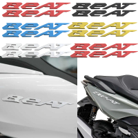 2pcs Honda Beat 110 Fi Sticker DeluxeStreet 3D Soft Silver Red Gold Blue Black Emblem for Motorcycle