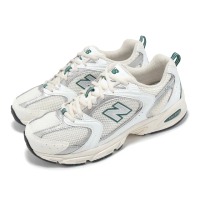 【NEW BALANCE】休閒鞋 530 男鞋 女鞋 米白 綠 復古 網布 拼接 緩衝 情侶鞋 NB(MR530SX-D)