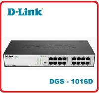 D-Link DGS-1016D(I2G版) 超高速乙太網路交換器 16埠10/100/1000BASE-T附19吋機架